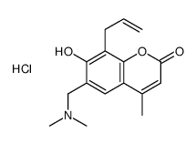 6-[(dimethylamino)methyl]-7-hydroxy-4-methyl-8-prop-2-enylchromen-2-one,hydrochloride Structure