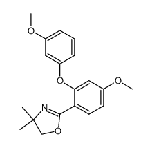 2-(2-(3-methoxyphenyl)-2-(4-methoxyphenyl))-4,4-dimethyl-2-oxazoline Structure