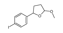 2-(4-iodophenyl)-5-methoxyoxolane结构式