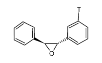 trans-stilbene oxide, [3h]结构式