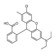 2-[3-chloro-6-(diethylamino)-2-methyl-9H-xanthen-9-yl]benzoic acid Structure