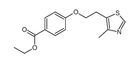 ethyl 4-[2-(4-methyl-1,3-thiazol-5-yl)ethoxy]benzoate结构式