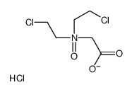 N,N-bis(2-chloroethyl)-2-hydroxy-2-oxoethanamine oxide,chloride结构式