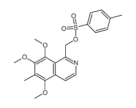 (5,7,8-trimethoxy-6-methyl-1-isoquinolyl)methyl tosylate Structure