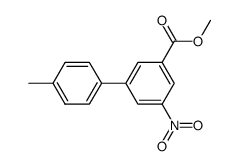 4′-methyl-5-nitro-biphenyl-3-carboxylic acid methyl ester结构式