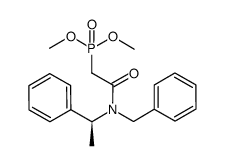 (S)-N-(2-dimethoxyphosphorylacetyl)-N-α-methylbenzyl-N-benzylamine Structure