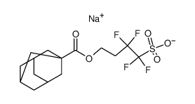 sodium 4-(1-adamantanecarbonyloxy)-1,1,2,2-tetrafluorobutanesulfonate结构式