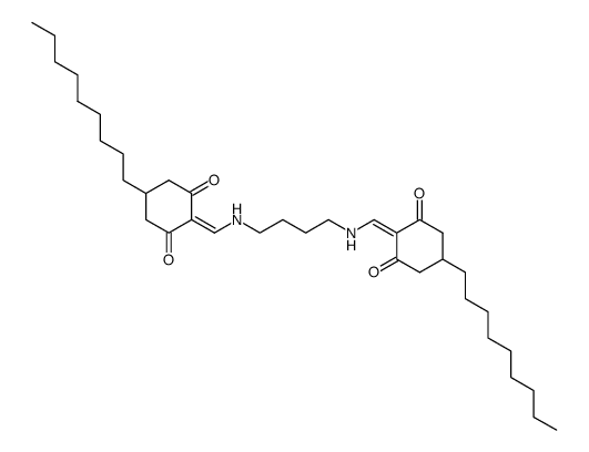 N,N'-Bis-<(4-n-nonyl-2,6-dioxo-cyclohexyliden)-methylen>-1,4-diaminobutan结构式