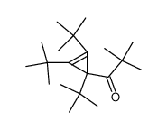 tert-Butyl(1,2,3-tri-tert-butyl-2-cyclopropen-1-yl)keton结构式