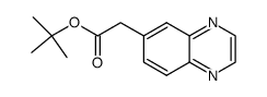 tert-butyl 2-(quinoxalin-6-yl)acetate Structure