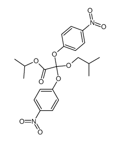 Isobutyloxy-bis-<4-nitro-phenoxy>-essigsaeure-isopropylester Structure