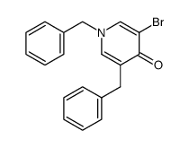 1,3-dibenzyl-5-bromo-1H-pyridin-4-one结构式