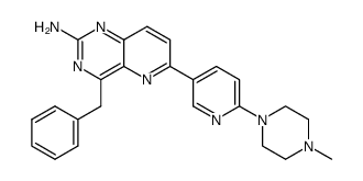 4-benzyl-6-(2-(4-methylpiperazinyl)pyridin-5-yl)pyrido[3,2-d]pyrimidin-2-ylamine Structure