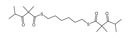 Hexamethylen-(1,6)-bis-(2,2,4-trimethyl-3-oxo-thiovalerat) Structure