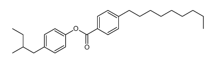 [4-(2-methylbutyl)phenyl] 4-nonylbenzoate Structure