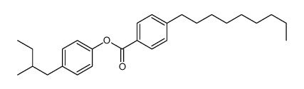 [4-(2-methylbutyl)phenyl] 4-nonylbenzoate结构式