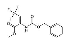 methyl 2-(((benzyloxy)carbonyl)amino)-4,4,4-trifluorobut-2-enoate Structure