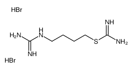 4-(diaminomethylideneamino)butyl carbamimidothioate,dihydrobromide结构式