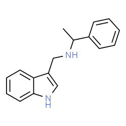 N-(1H-Indol-3-ylmethyl)-1-phenylethanamine结构式