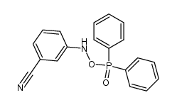 3-(((diphenylphosphoryl)oxy)amino)benzonitrile Structure