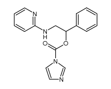 1-phenyl-2-(pyridin-2-ylamino)ethyl 1H-imidazole-1-carboxylate结构式