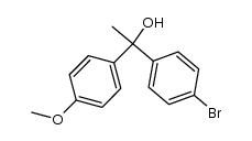 1-(4-bromophenyl)-1-(4-methoxyphenyl)ethanol Structure
