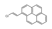 (E)-1-(2-chlorovinyl)pyrene Structure