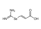 (Z)-3-carbamimidoylselanylprop-2-enoic acid Structure