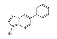 3-溴-6-苯基吡唑并[1,5-a]嘧啶结构式
