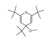 2,4,6-tri-tert-butyl-4-methoxy-4H-thiopyran结构式