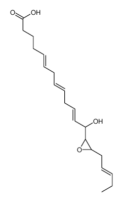 13-hydroxy-13-(3-pent-2-enyloxiran-2-yl)trideca-5,8,11-trienoic acid结构式