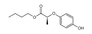 Ethyl 2-(4-hydroxyphenoxy)propanoate结构式