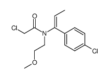 2-Chloro-N-[(E)-1-(4-chloro-phenyl)-propenyl]-N-(2-methoxy-ethyl)-acetamide Structure