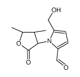 1-[(3S,4R,5S)-4,5-dimethyl-2-oxooxolan-3-yl]-5-(hydroxymethyl)pyrrole-2-carbaldehyde Structure