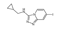 N-(cyclopropylmethyl)-7-iodo-[1,2,4]triazolo[4,3-a]pyridin-3-amine Structure