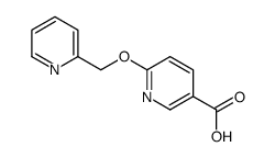 6-(pyridin-2-ylmethoxy)pyridine-3-carboxylic acid结构式