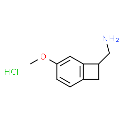 (4-METHOXYBICYCLO[4.2.0]OCTA-1,3,5-TRIEN-7-YL)METHANAMINE HYDROCHLORIDE structure