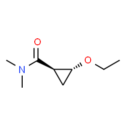 Cyclopropanecarboxamide, 2-ethoxy-N,N-dimethyl-, trans- (9CI) structure