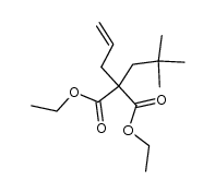 allyl-neopentyl-malonic acid diethyl ester Structure