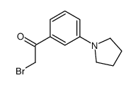 2-Bromo-1-[3-(1-pyrrolidinyl)phenyl]ethanone Structure