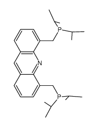 4,5-二-(二-异丙基膦基甲基)吖啶结构式