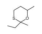 2-ethyl-2,6-dimethyl-1,3-oxathiane结构式