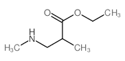 Ethyl 2-methyl-3-(methylamino)propanoate structure