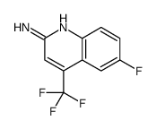 6-Fluoro-4-(trifluoromethyl)quinolin-2-amine ,97 structure