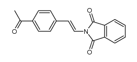 (E)-2-(4-acetylstyryl)isoindoline-1,3-dione Structure