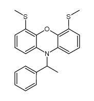 4,6-dimethylthio-N-(α-phenylethyl)phenoxazine结构式