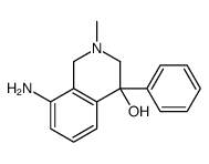 8-amino-2-methyl-4-phenyl-1,3-dihydroisoquinolin-4-ol结构式