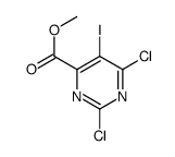 methyl 2,6-dichloro-5-iodopyrimidine-4-carboxylate Structure