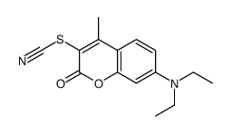 7-diethylamino-4-methyl-3-thiocyanato-chromen-2-one结构式