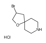 3-Bromo-1-oxa-8-azaspiro[4.5]decane hydrochloride (1:1) Structure